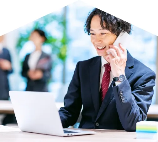 打ち合わせをする様子