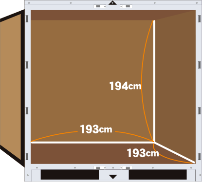 幅193×奥行193×高さ194 (cm)